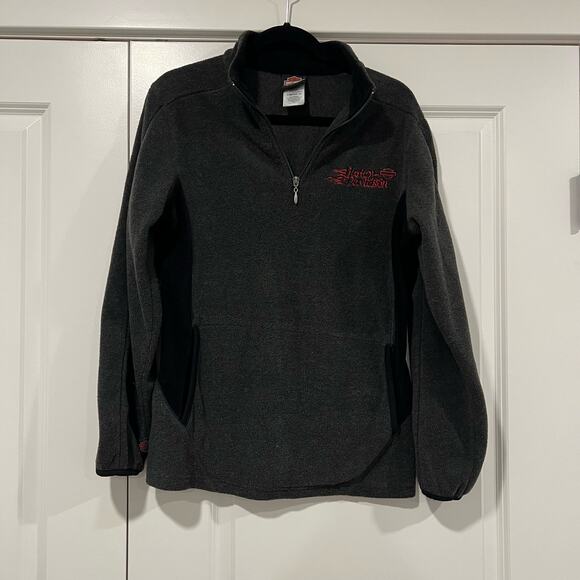 Harley Davidson Women's Fleece Quarter Zip in Grey El Paso, TX Size Large - Picture 1 of 10